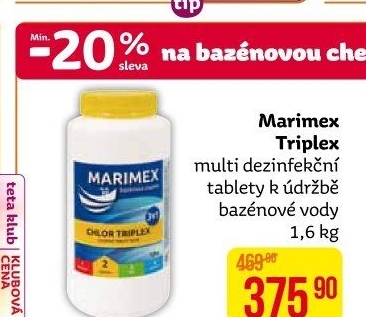 Přípravek do bazénu tablety Triplex Marimex