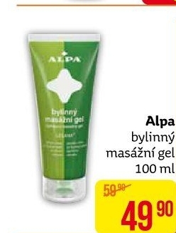 Gel bylinný masážní Alpa