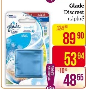 Osvěžovač vzduchu Discreet Glade by Brise - náplň