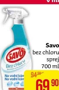 Čistič ve spreji bez chloru Savo