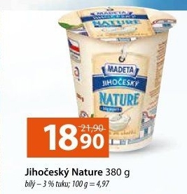 Bílý jogurt Nature jihočeský Madeta