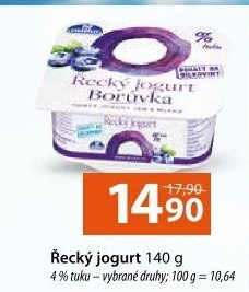 Ochucený jogurt řecký 0% Milko