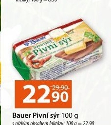 Sýr Bavorský pivní se sníženým obsahem laktózy Bauer