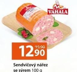 Nářez sendvičový se sýrem Váhala