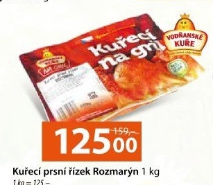 Kuřecí prsní řízky marinované Rozmarýn na gril Vodňanské kuře
