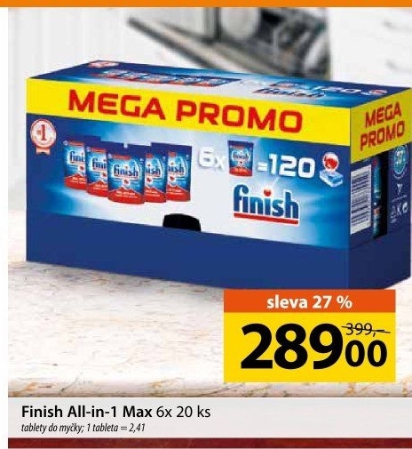 Tablety do myčky All in 1 Finish