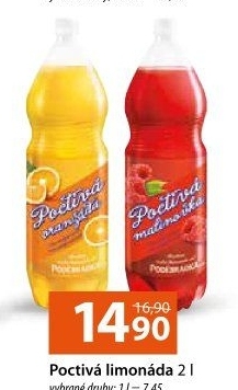 Limonáda Poctivá Poděbradka