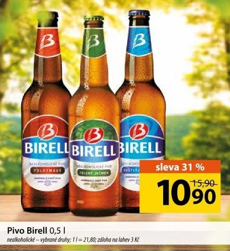 Nealkoholické pivo Birell