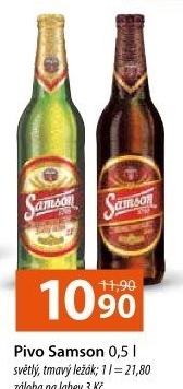 Pivo světlý ležák Samson