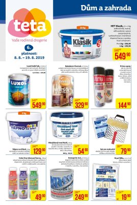 akční leták Teta drogerie 8.8.2019-19.8.2019