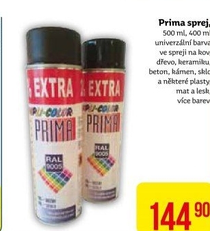 Barvy ve spreji Prima