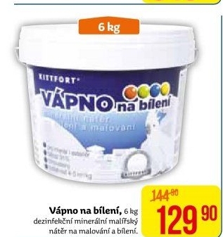 Vápno na bílení Kittfort