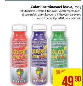Malířská tónovací barva Color Line Kittfort