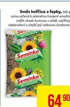 Osivo směs hořčice a řepky Semínko