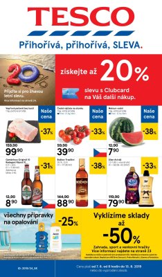 akční leták Tesco 7.8.2019-13.8.2019