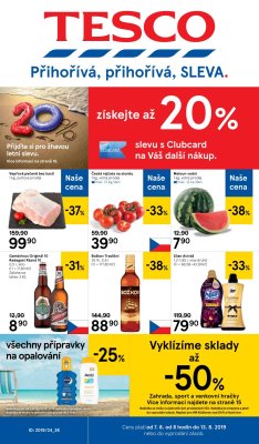 akční leták Tesco 7.8.2019-13.8.2019