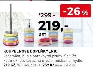 Koupelnové doplňky Rio