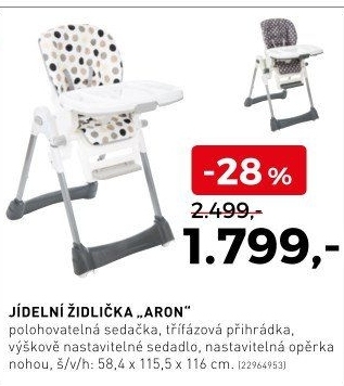 Jídelní židlička Aron