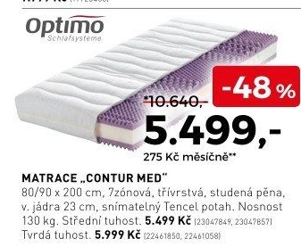 Matrace contur med