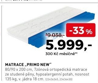 Matrace primo new