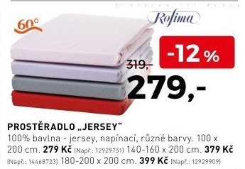 Prostěradlo Jersey