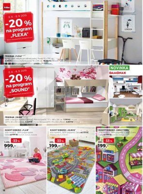 akční leták Kika nábytek 8.8.2019-8.9.2019