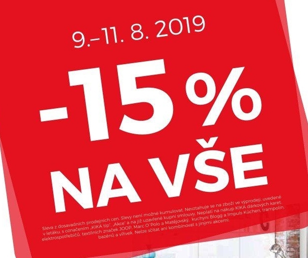 -15% na vše