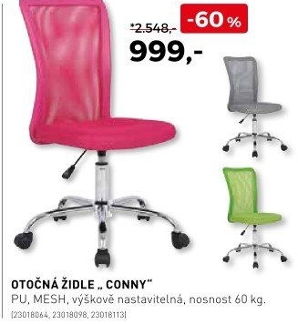 Otočná židle Conny