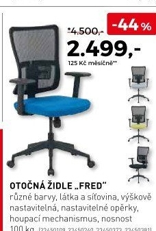 Otočná židle Fred