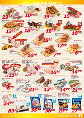 akční leták ESO MARKET 14.8.2019-25.8.2019