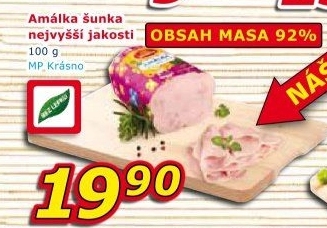 Šunka Amálka nejvyšší jakosti Krásno