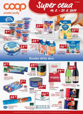 akční leták COOP 14.8.2019-20.8.2019