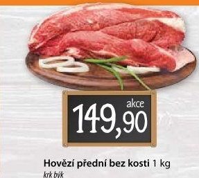 Hovězí přední bez kosti - krk