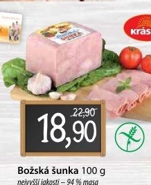 Božská šunka nejvyšší jakosti Krásno