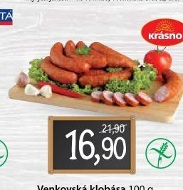 Venkovská klobása Krásno