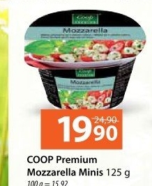 Sýr Mozzarella mini Coop Premium