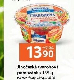 Tvarohová pomazánka Jihočeská Madeta
