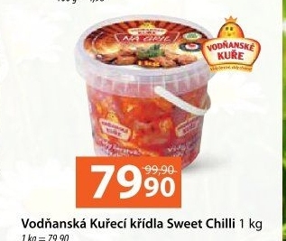 Kuřecí křídla marinovaná sweet chilli Vodňanské kuře
