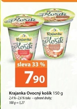 Jogurt ochucený Ovocný košík Krajanka