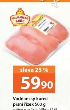Kuřecí prsní řízky mražené Vodňanské kuře