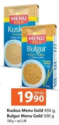 Kuskus Zlaté menu