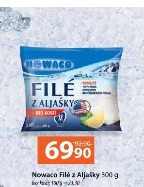 Rybí filé z Aljašky mražené Exclusive Nowaco