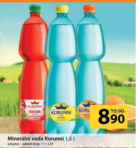 Voda ochucená Korunní