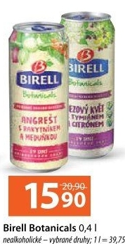 Nealkoholické pivo ochucené Birell