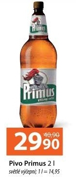 Pivo světlé výčepní 10° Primus