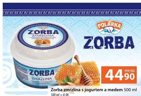 Jogurtová zmrzlina v kelímku Zorba Polarka