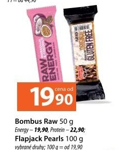 Tyčinka Bombus Raw bez lepku Energy