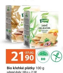 Plátky křehké bio Druid