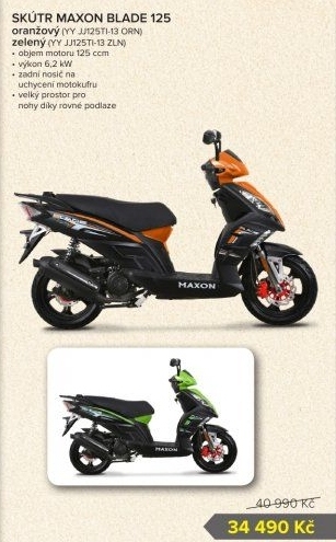 Skútr Maxon Blade 125
