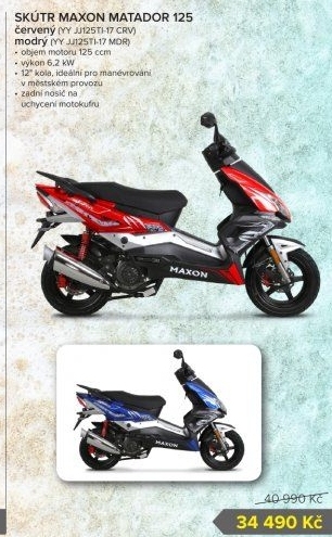 Skútr Maxon Matador 125